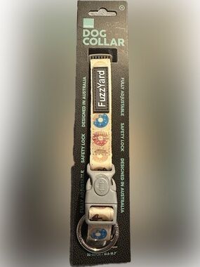 NWT FuzzYard Donut Print Dog Collar-Medium